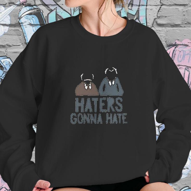 Blue Bubble Bbt Muppets Statler Waldorf Haters Gonna Hate Sweatshirt Gifts for Her