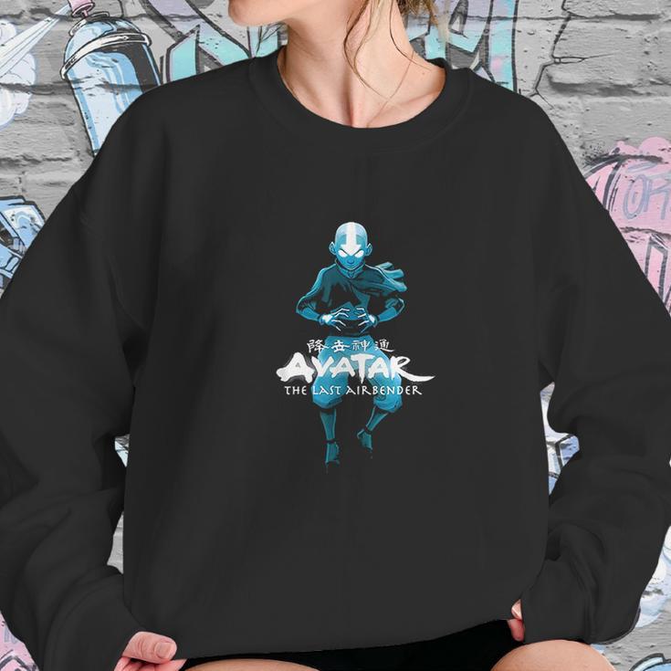 Blue Monochromatic Aang The Last Airbender Sweatshirt Gifts for Her