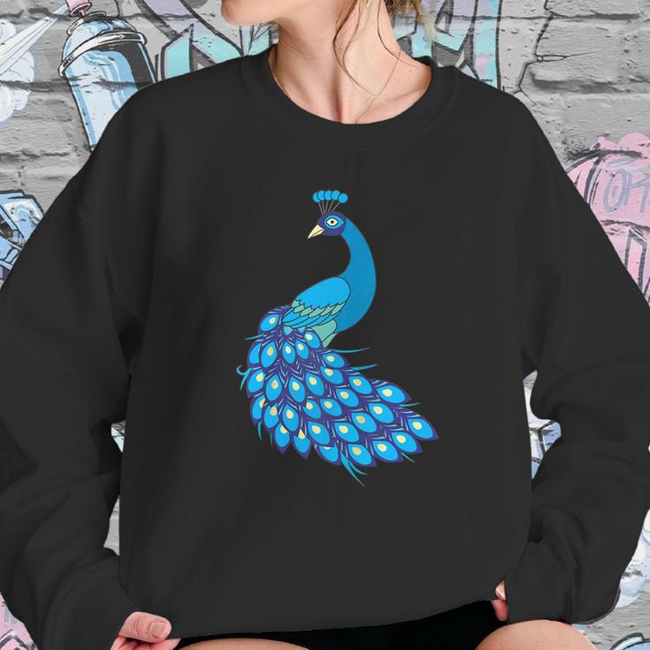 Blue Peacock Animal Peacock Sweatshirt Gifts for Her