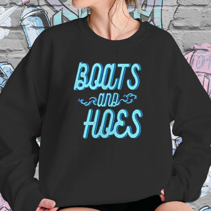 Boats And Hoes Funny Fashion Sweatshirt Gifts for Her