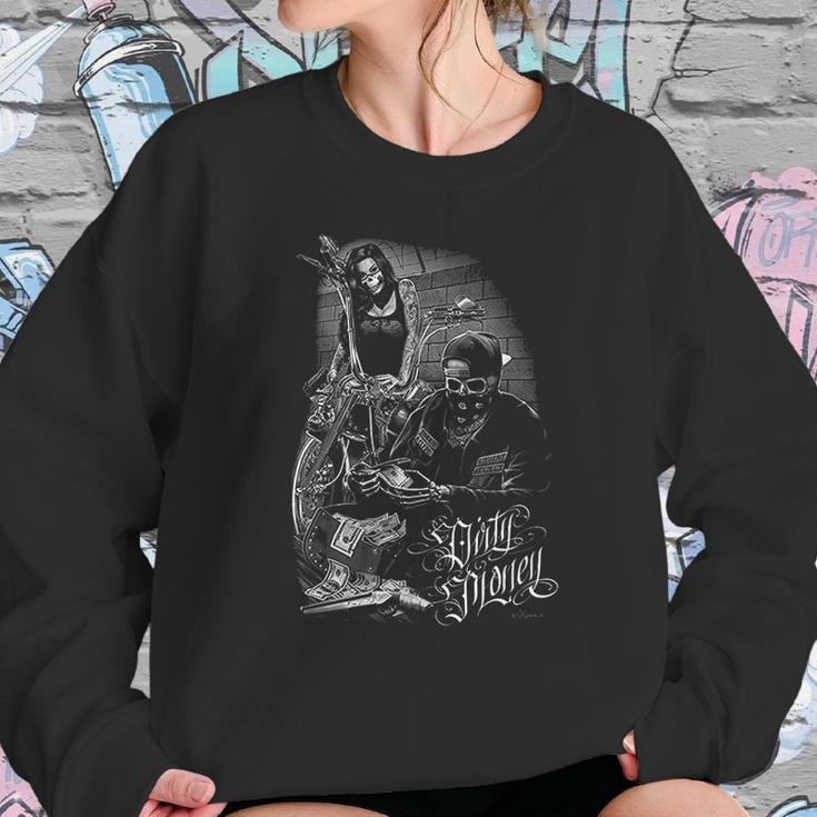 Bonnie And Clyde Dirty Money David Gonzales Art Dga Ride Or Die Mens Sweatshirt Gifts for Her