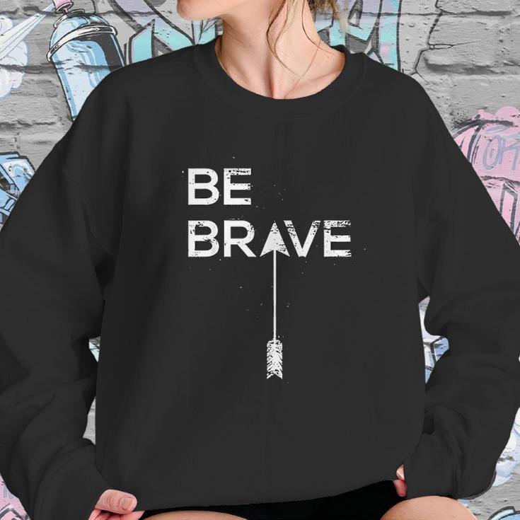 Be Brave Inspirational Quote Joshua 1 9 Scripture Sweatshirt Gifts for Her