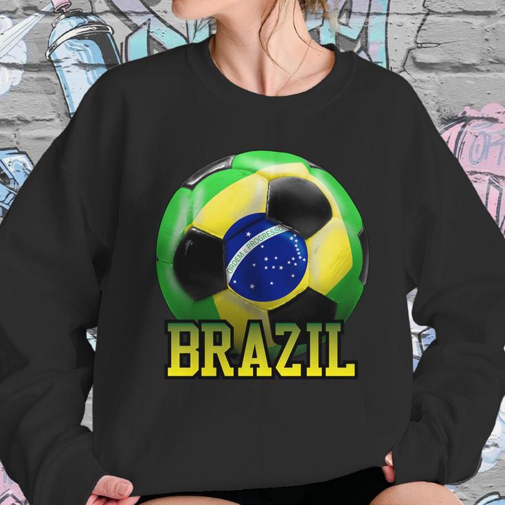 Brazil Soccer Logo Sweatshirt Gifts for Her