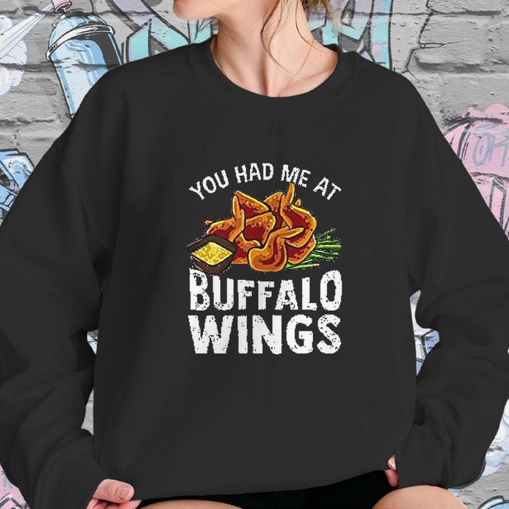 Buffalo Wings Game Day Snack Sweatshirt Gifts for Her