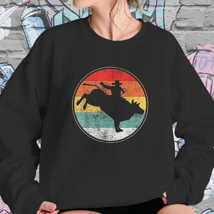 Bull Riding Rodeo Cowboy Vintage Sweatshirt Gifts for Her