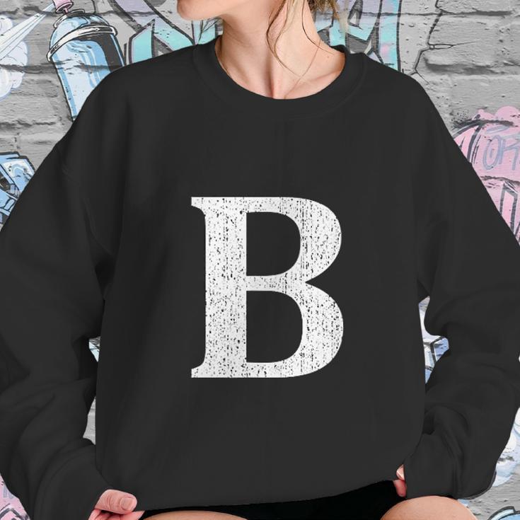 Capital Letter B Shirt Monogram Initial Sweatshirt Gifts for Her