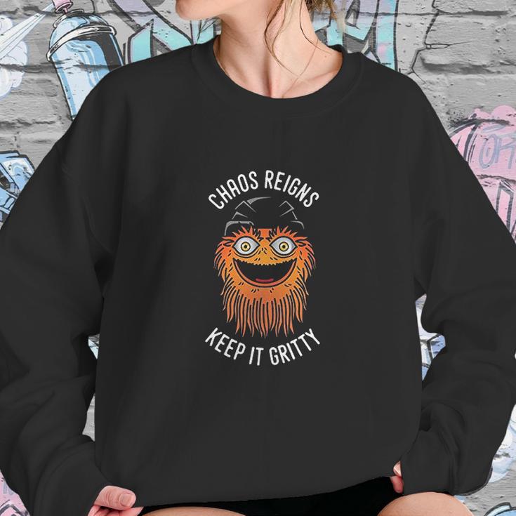 Chaos Gritty Reigns Keep It Gritty Mascot Sweatshirt Gifts for Her