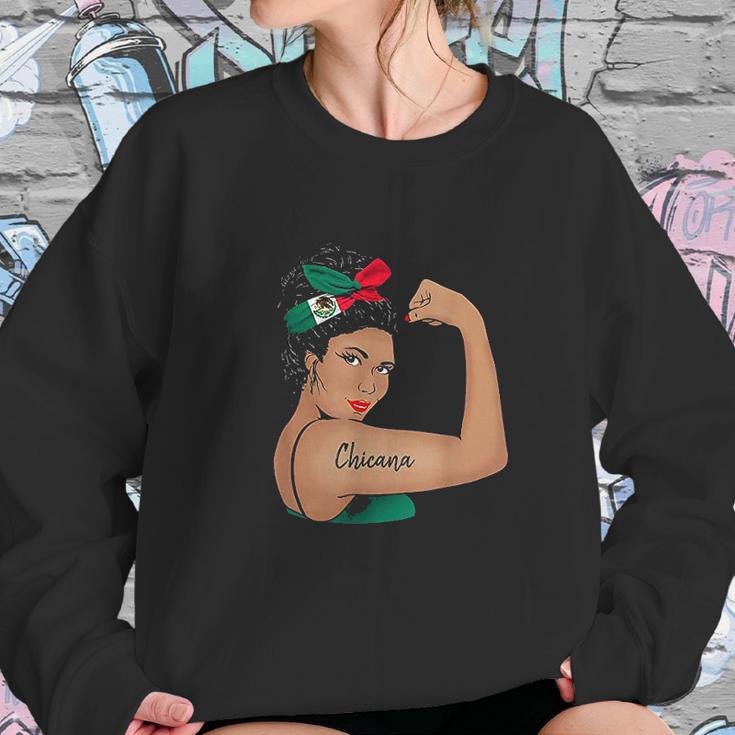 Chicana Girl Unbreakable Rosie The Riveter Sweatshirt Gifts for Her