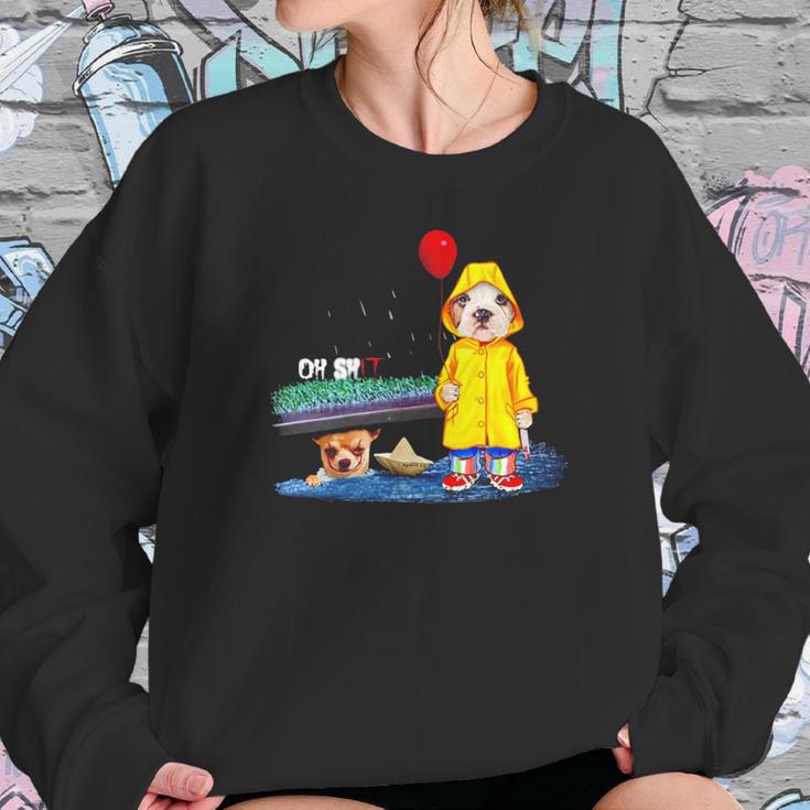 Chihuahua Oh Shit Pitbull Pennywise It Shirt Sweatshirt Gifts for Her