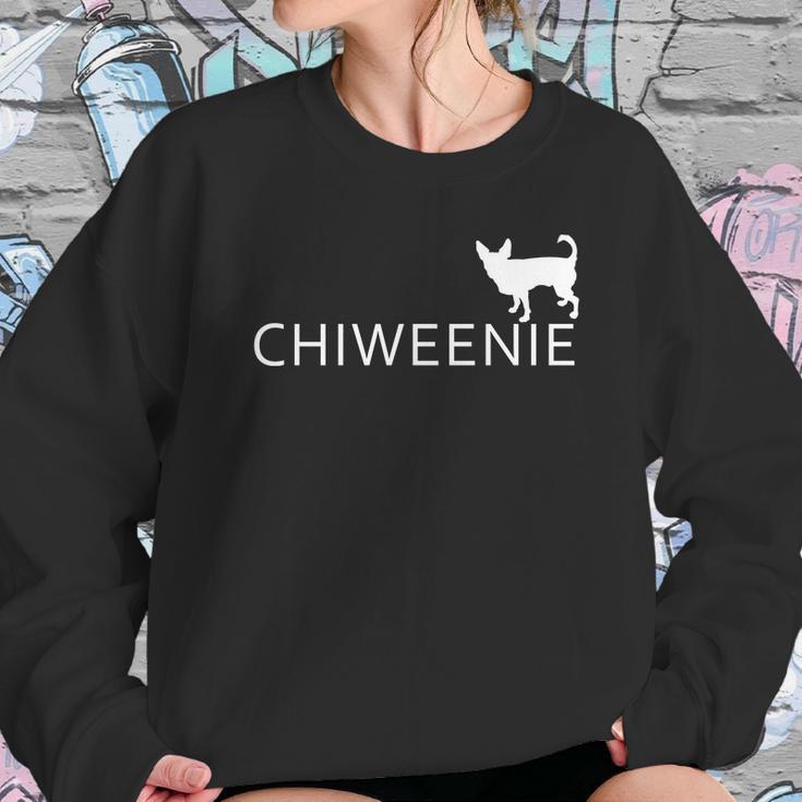 Chiweenie Dog Funny Logo Sweatshirt Gifts for Her