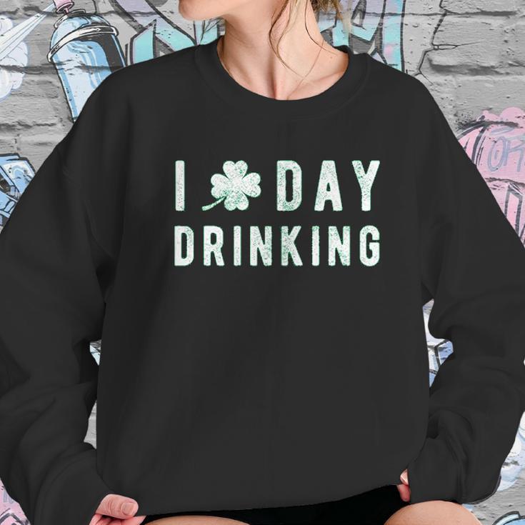 I Clover Day Drinking Funny Saint Patricks Day Patty Shamrock Sweatshirt Gifts for Her