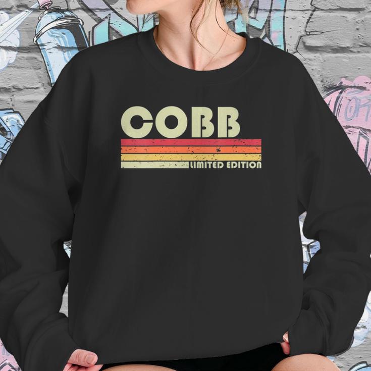 Cobb Surname Funny Retro Vintage 80S 90S Birthday Reunion Sweatshirt Gifts for Her