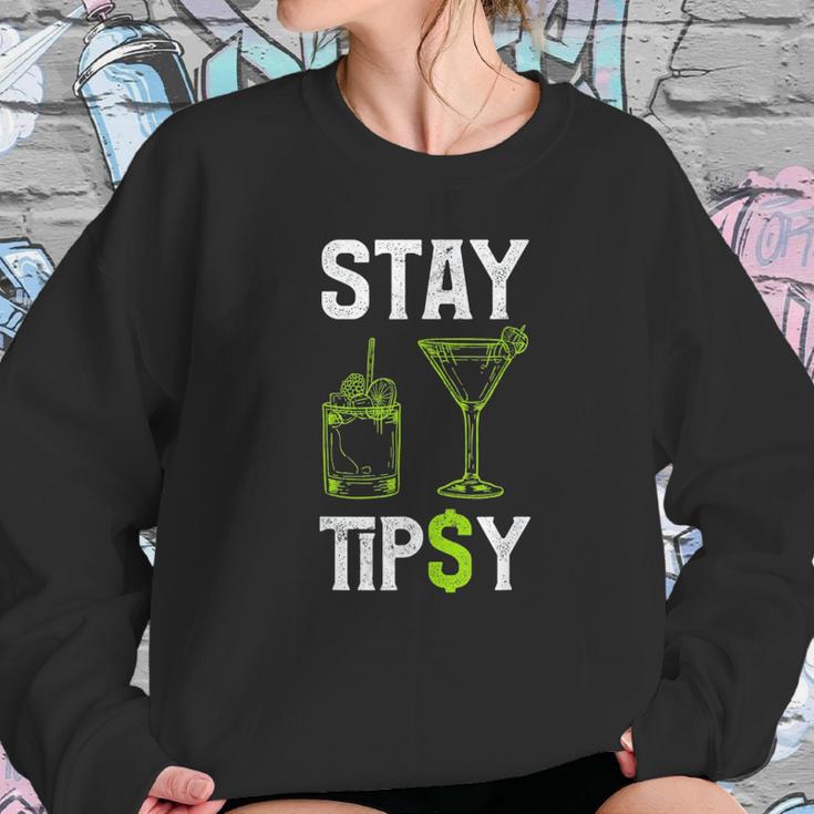 Cocktail Mixologist Barman Stay Tipsy Graphic Sweatshirt Gifts for Her