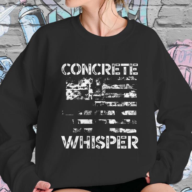 Concrete Whisper Construction Union Worker Labor Day Gift Graphic Design Printed Casual Daily Basic Sweatshirt Gifts for Her