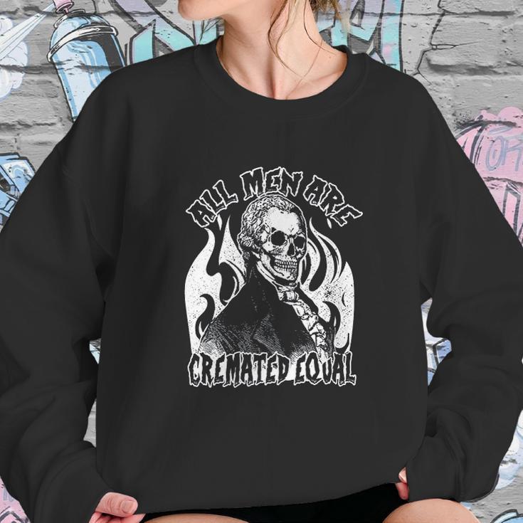 All Men Are Cremated Equal Goth Dead Body Coroner Halloween Sweatshirt Gifts for Her