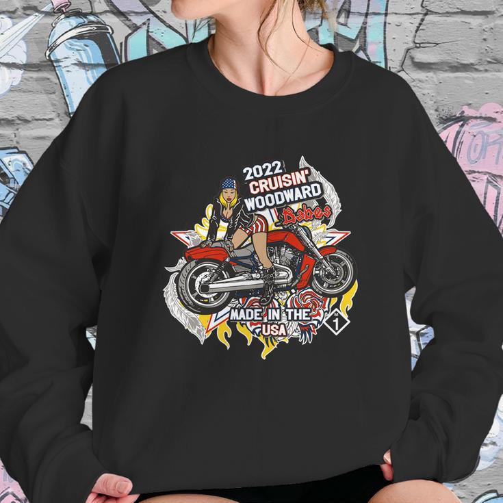 Cruising Woodward Motorcycle Babe 2022 M1 Sweatshirt Gifts for Her