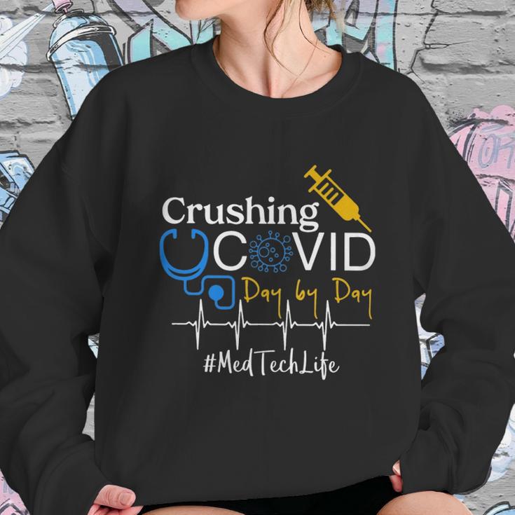 Crushing Dangerous Disease Day By Day Med Tech Sweatshirt Gifts for Her