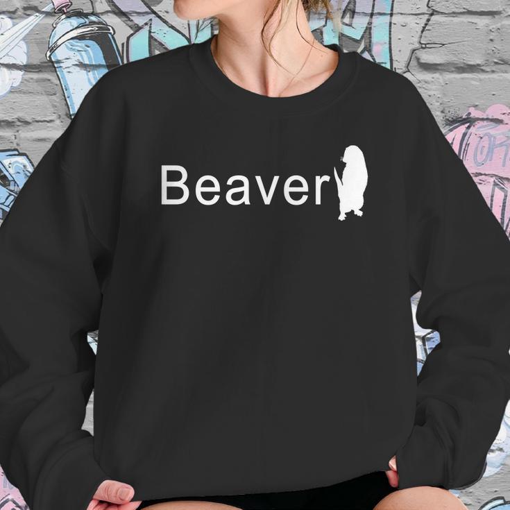 Cute Beaver Logo Sweatshirt Gifts for Her