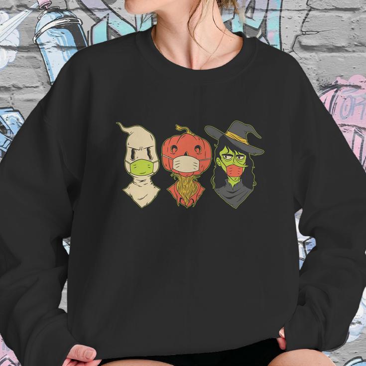 Cute Halloween Funny Halloween Day Halloween Creatures Pandemic Sweatshirt Gifts for Her