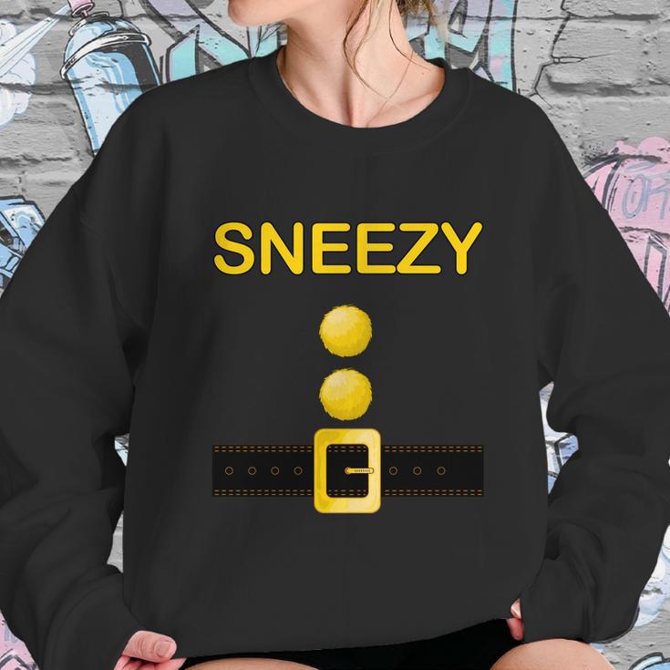 Cute Halloween Funny Halloween Day Sneezy Dwarf Costume Sweatshirt Gifts for Her