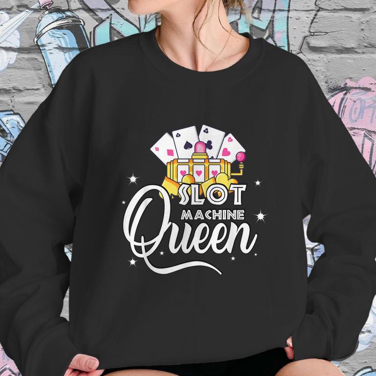 Cute Slot Machine Queen Funny Casino Gambling Sweatshirt Gifts for Her