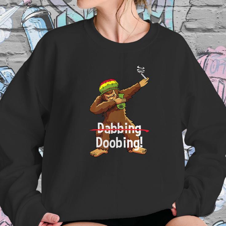 Dabbing Bigfoot Tee Shirt Smoking Cannabis Sweatshirt Gifts for Her