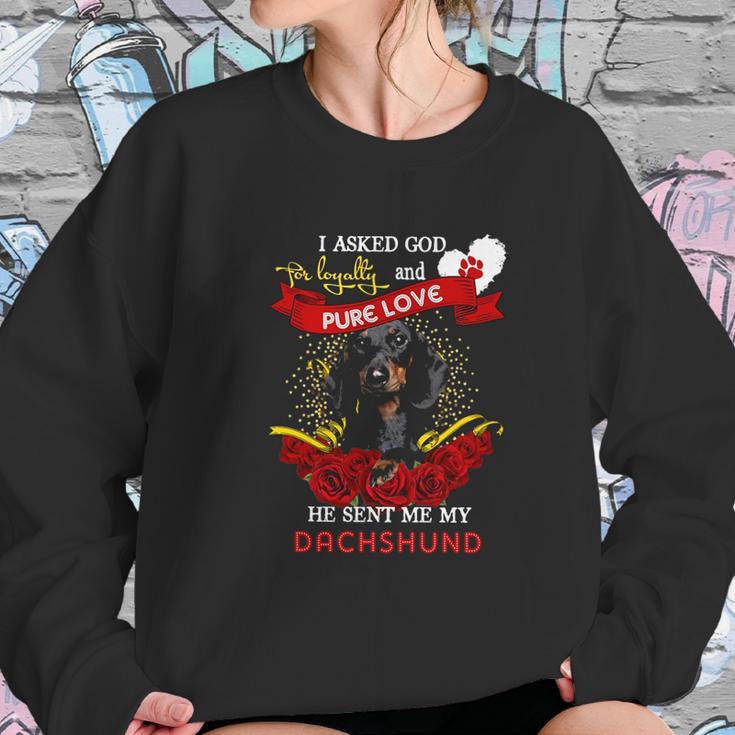 Dachshund Loyalty And Pure Love Gift Sweatshirt Gifts for Her