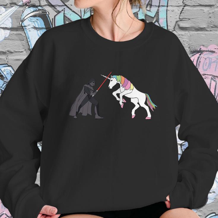 Darth Vader Vs Unicorn Sweatshirt Gifts for Her