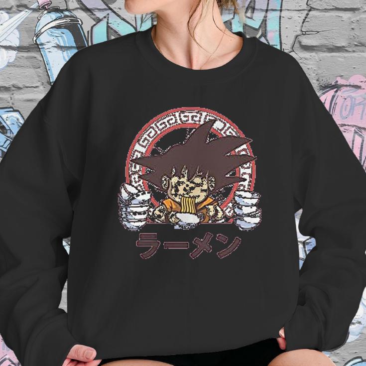 Dbz Goku Eat Ramen Sweatshirt Gifts for Her