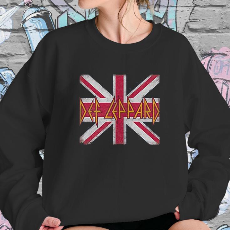 Def Leppard Union Jack Sweatshirt Gifts for Her