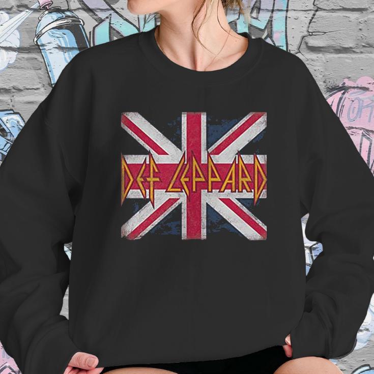 Def Leppard Union Jack Youth Sweatshirt Gifts for Her