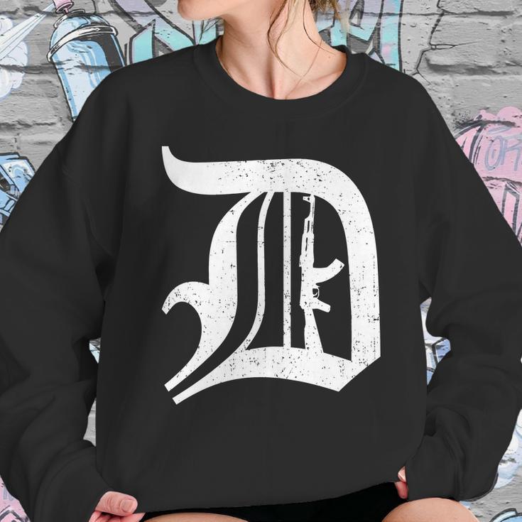 Defend Detroit Gun Ak47 Sweatshirt Gifts for Her