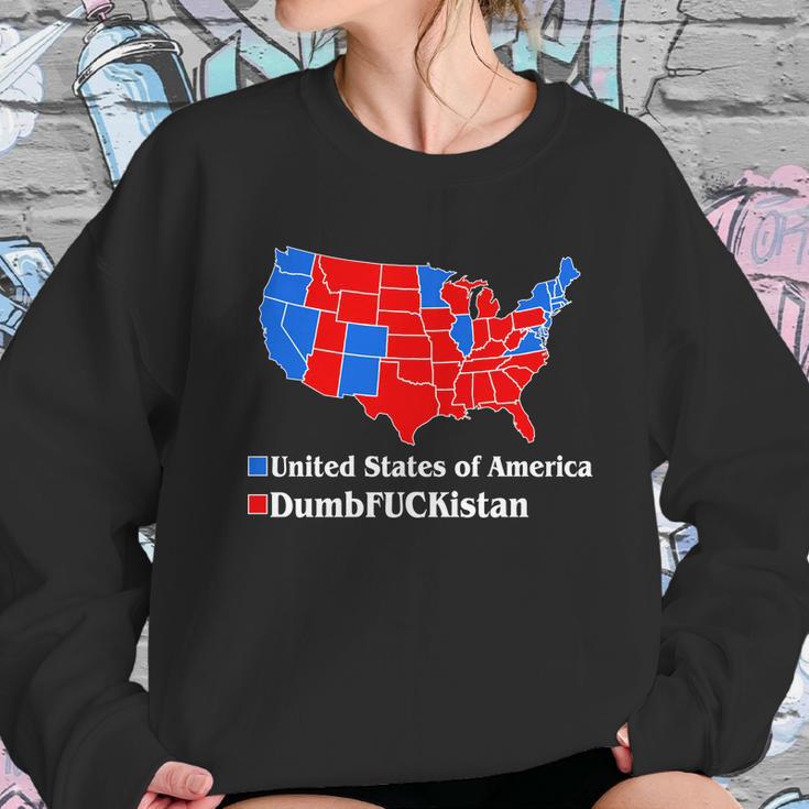 Democratic United States Of America Vs Dumfuckistan Resistance Resist Anti Trump Sweatshirt Gifts for Her