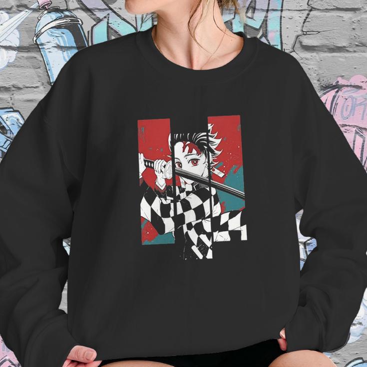 Demon Slayer Illustration Sweatshirt Gifts for Her