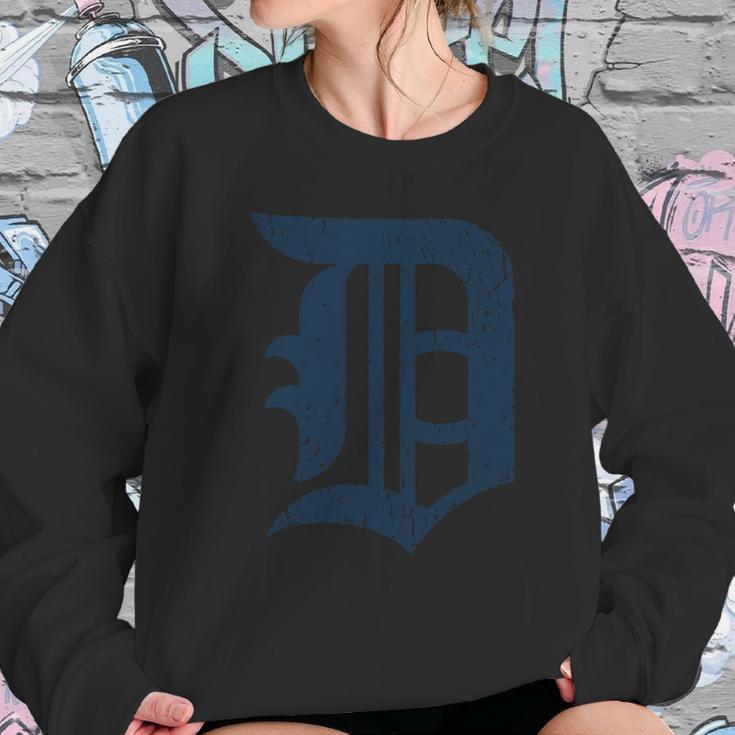 Detroit Baseball D | Vintage Michigan Bengal Tiger Retro Pullover Hoodie Sweatshirt Gifts for Her