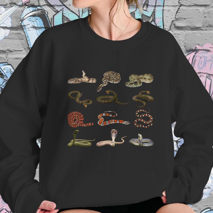 Different Types Of Snakes Boys Kids Girl Educational Serpent Gift Sweatshirt Gifts for Her