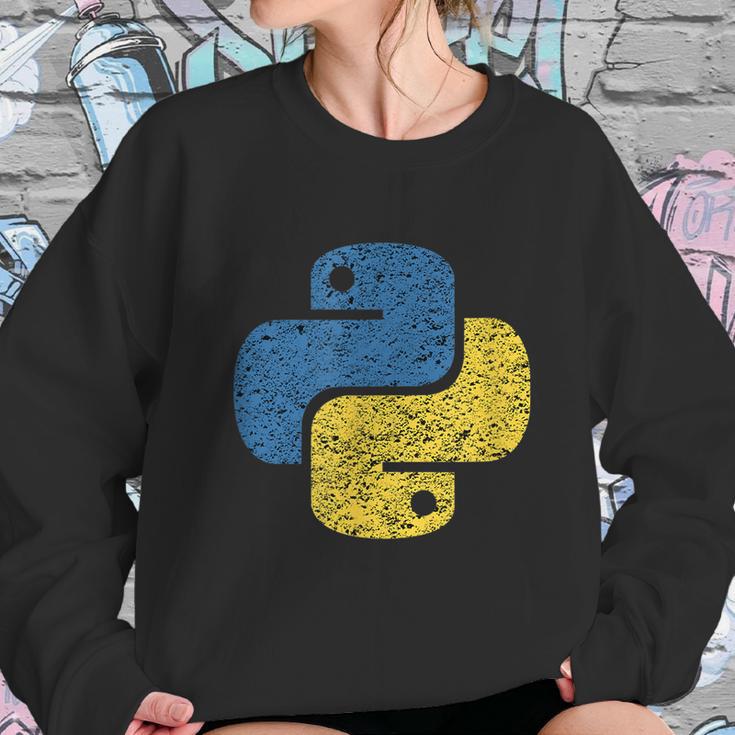 Distressed Python Logo For Engineers Sweatshirt Gifts for Her