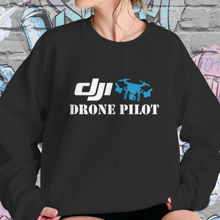 Dji Drone Pilot Logo Sweatshirt Gifts for Her