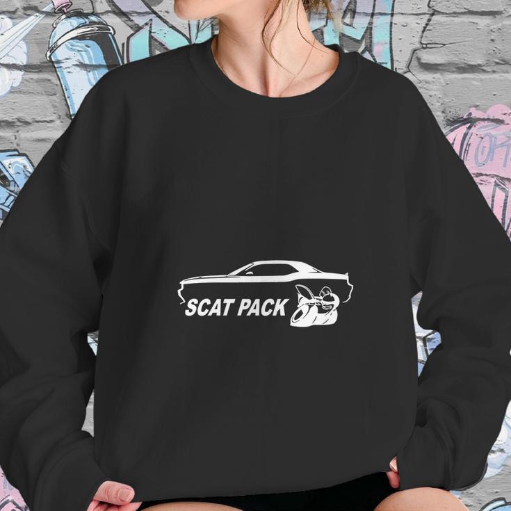 Dodge Challenger Scat Pack Classic Outline Design Sweatshirt Gifts for Her