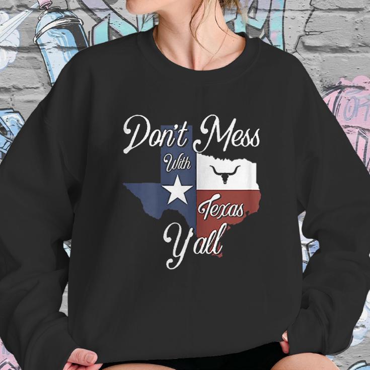 Dont Mess With Vintage Texas Longhorn Lone Star State Pride Sweatshirt Gifts for Her