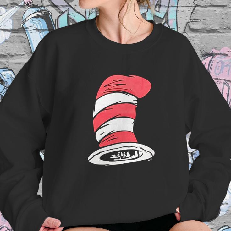 Dr Seuss Cat In The Hat Big Hat Black Sweatshirt Gifts for Her