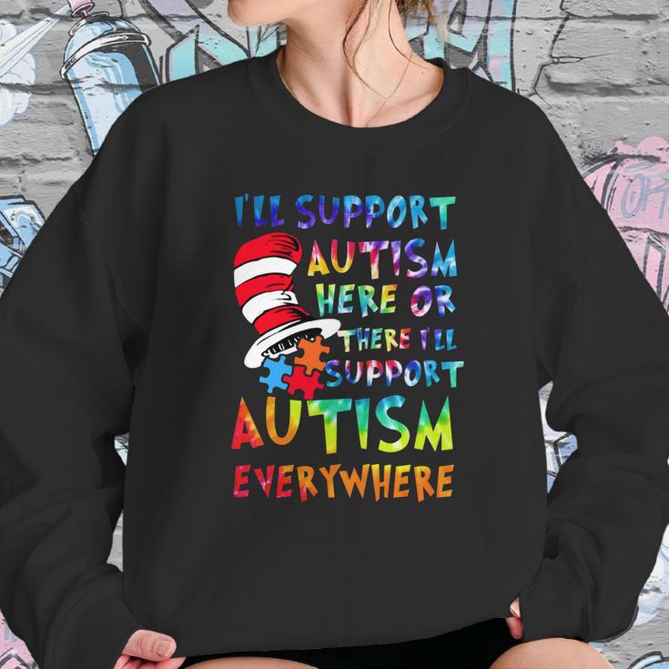 Dr Seuss Ill Support Autism Everywhere Sweatshirt Gifts for Her