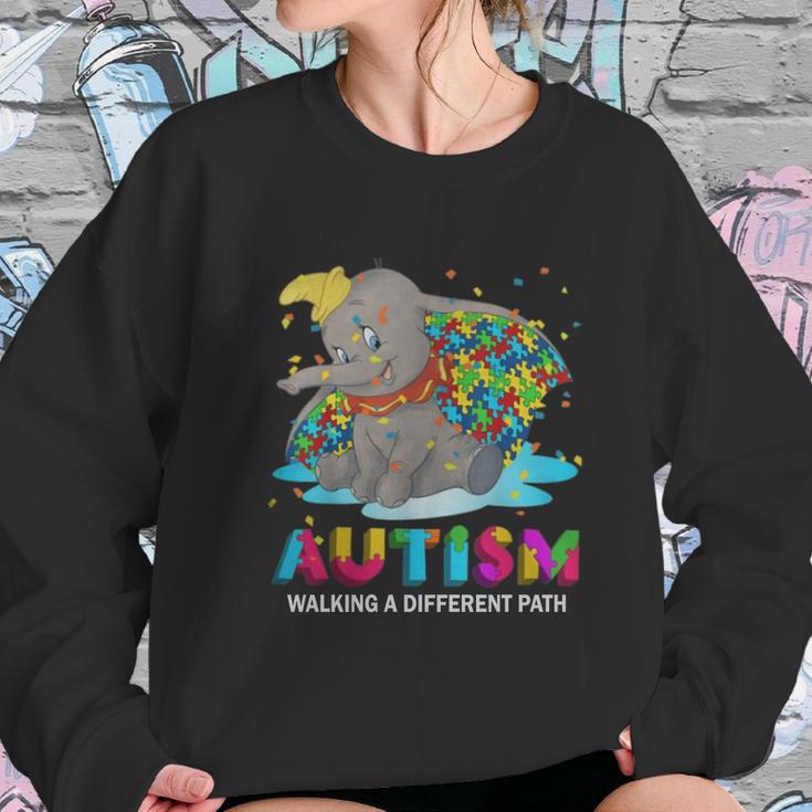 Dumbo Autism Walking A Different Path Sweatshirt Gifts for Her