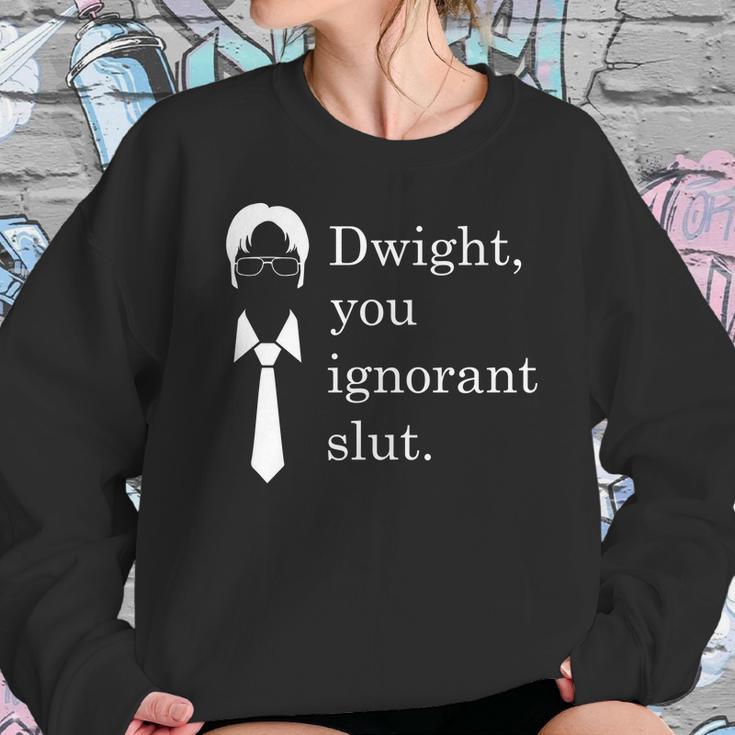 Dwight You Ignorant Slut White Simple Sweatshirt Gifts for Her