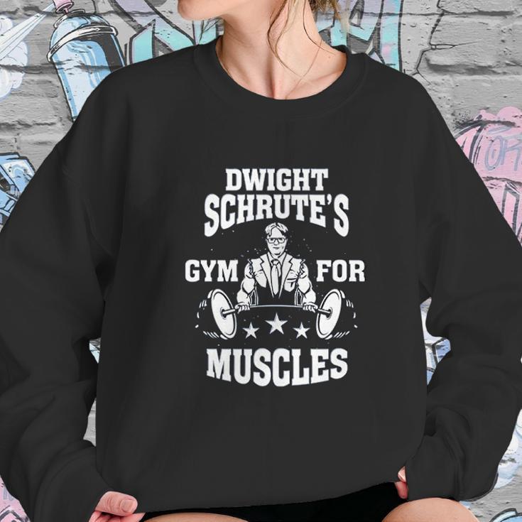 Dwight Schrutes Gym For Muscles The Office Athletic Fit Sweatshirt Gifts for Her