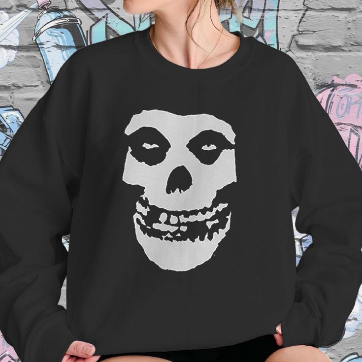 A And E Designs Misfits Fiend Skull Heather Sweatshirt Gifts for Her