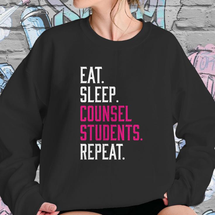 Eat Sleep Counsel Students Repeat Gift Sweatshirt Gifts for Her