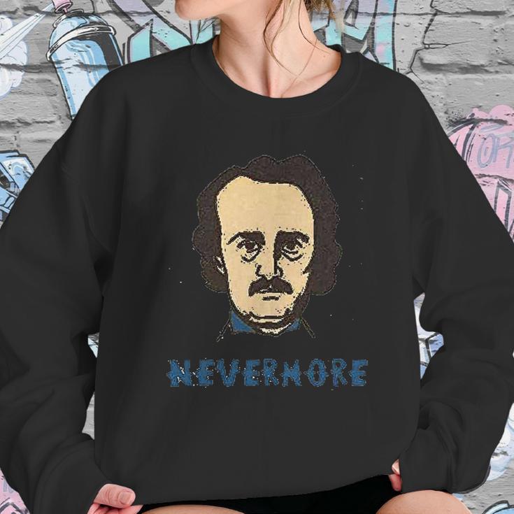 Edgar Allan Poe Nevermore Halloween Costume Graphic Sweatshirt Gifts for Her