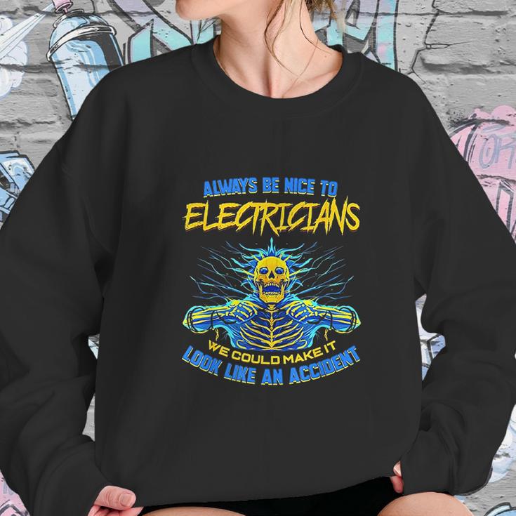 Electrician Funny Gift For Electrical Engineer Electricity Sweatshirt Gifts for Her