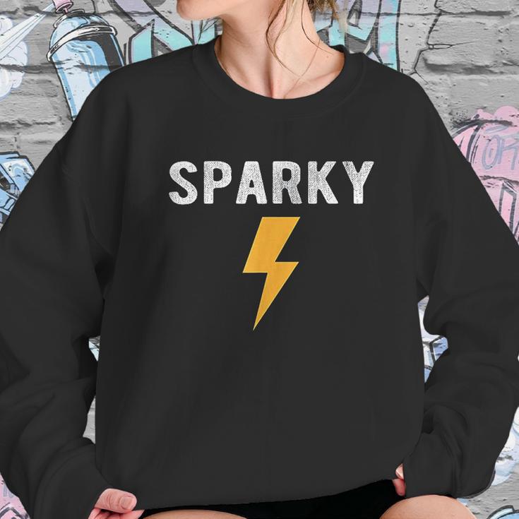 Electrician Gift Funny Sparky Nickname Lightning Sweatshirt Gifts for Her